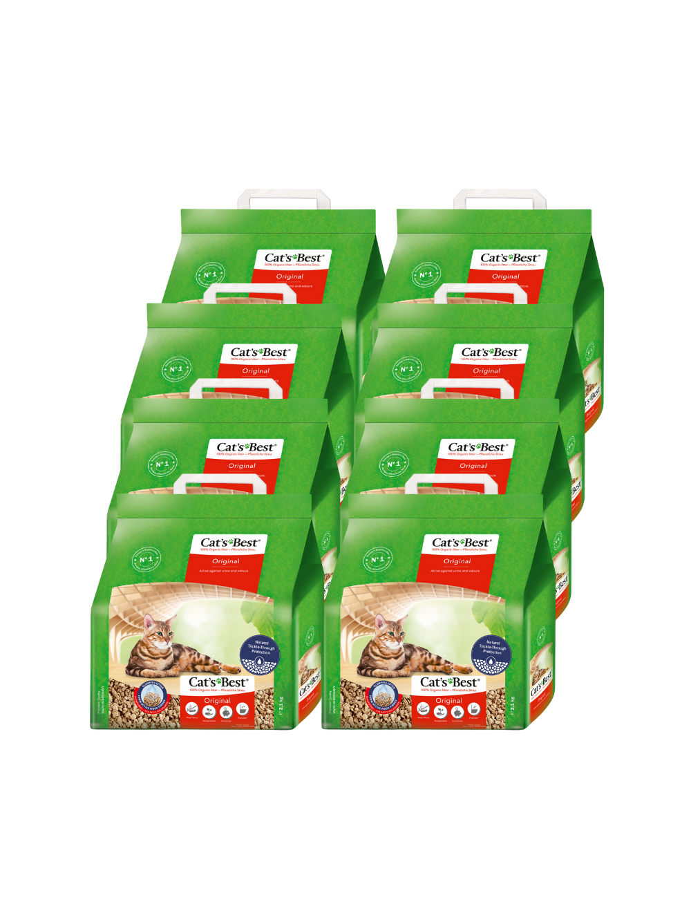 JRS Cats Best Eko Plus - Żwirek Drewniany Zbrylający 8x5l = 40l