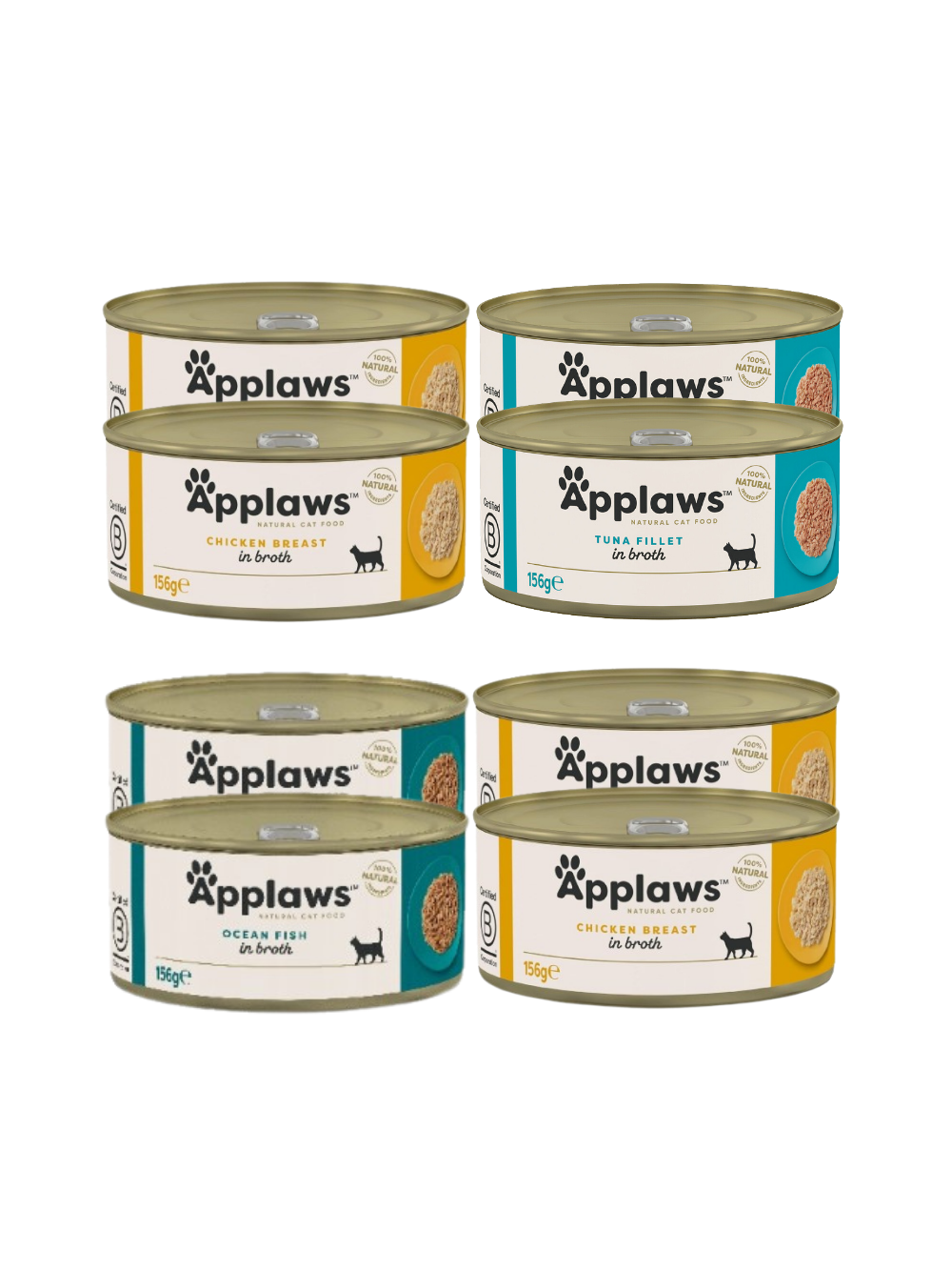 Applaws Cat Mix 4 smaków (8x156g)