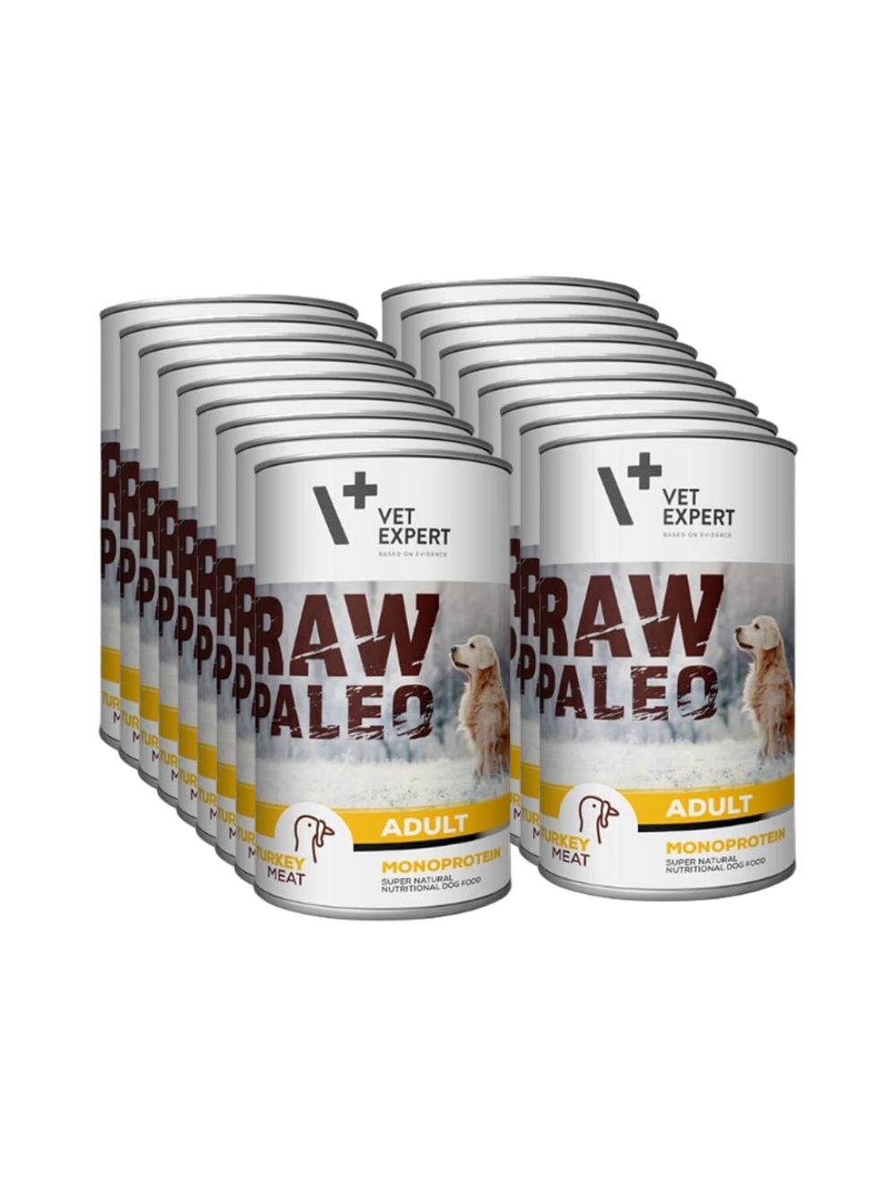 Vetexpert Raw Paleo Adult Turkey 18x400g - indyk puszka