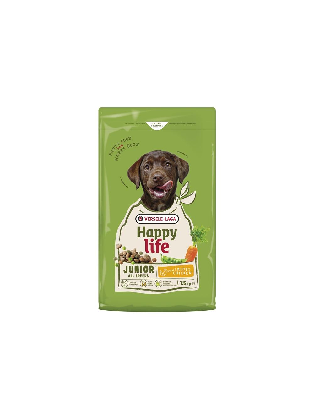 VERSELE-LAGA Happy Life Junior Chicken 7,5kg - karma dla szczeniąt i młodych psów z drobiem/Opakowanie uszkodzone (4505)!!