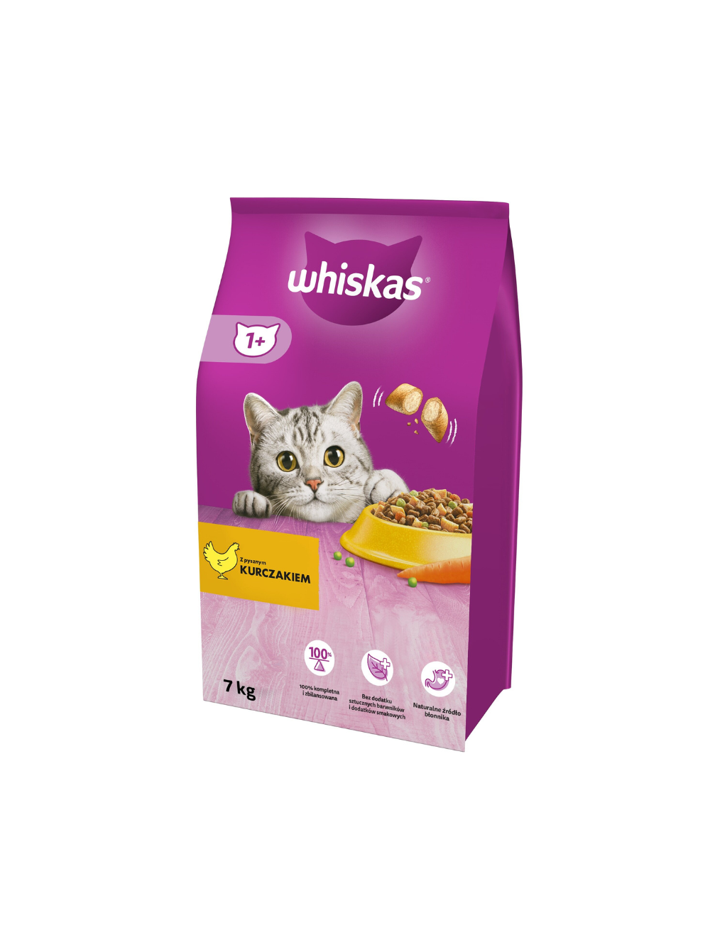 WHISKAS Adult 14kg (2x7kg)- sucha karma dla dorosłego kota, z pysznym kurczakiem
