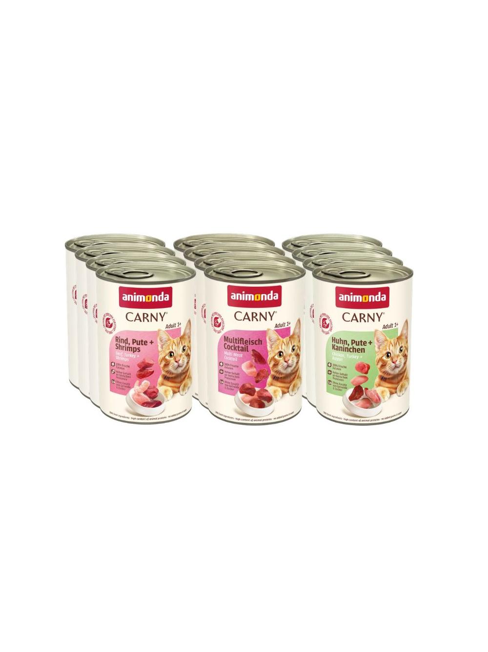 ANIMONDA Cat Carny Adult Mix smaków I 12 x 400g