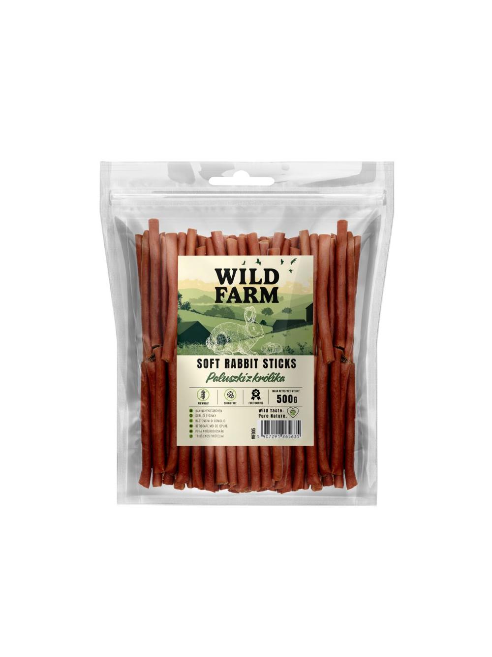 WILD FARM Paluszki z królika 500g przysmak dla psa