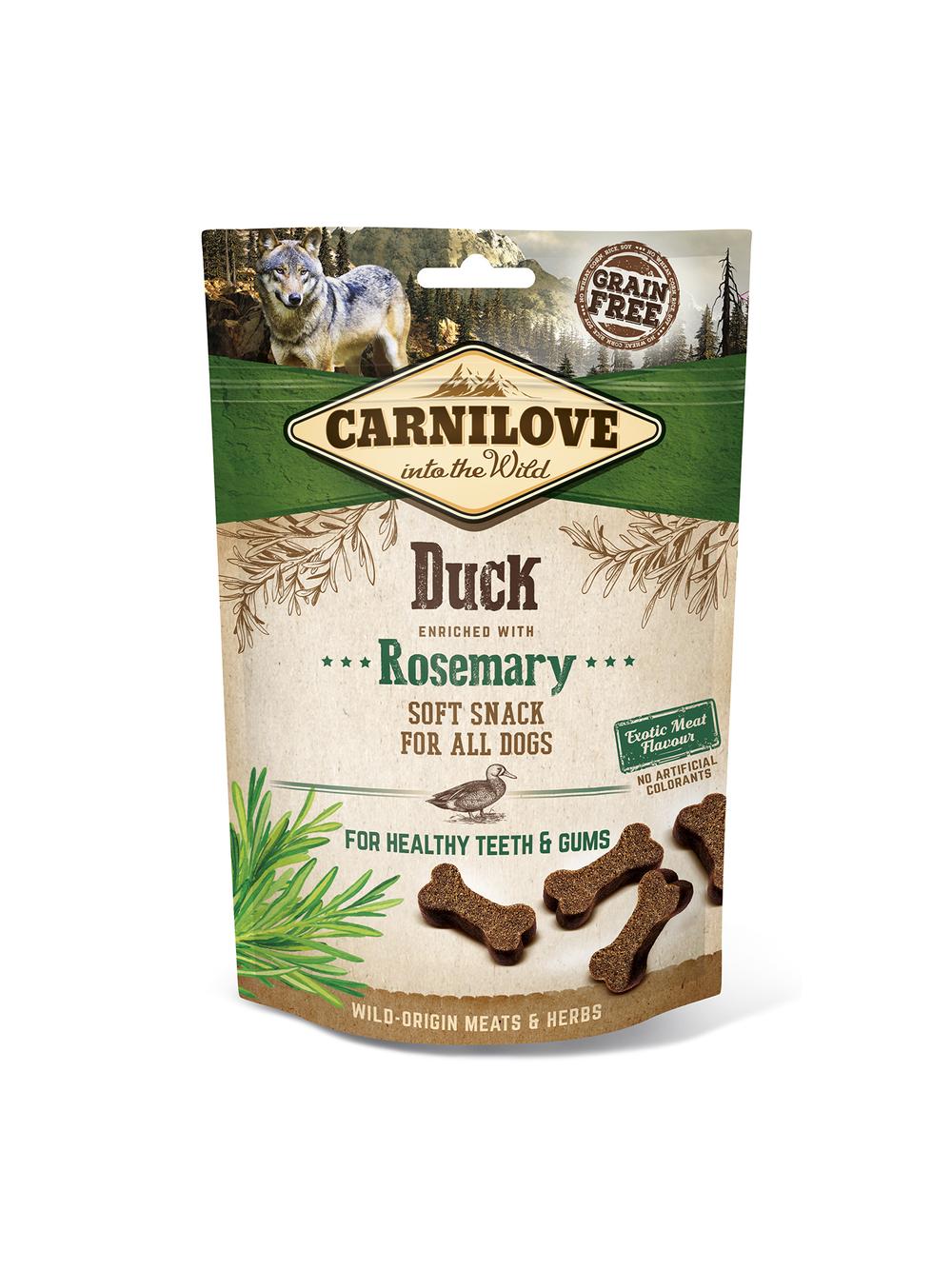 Carnilove Semi Moist Snack, kaczka z rozmarynem 200 g