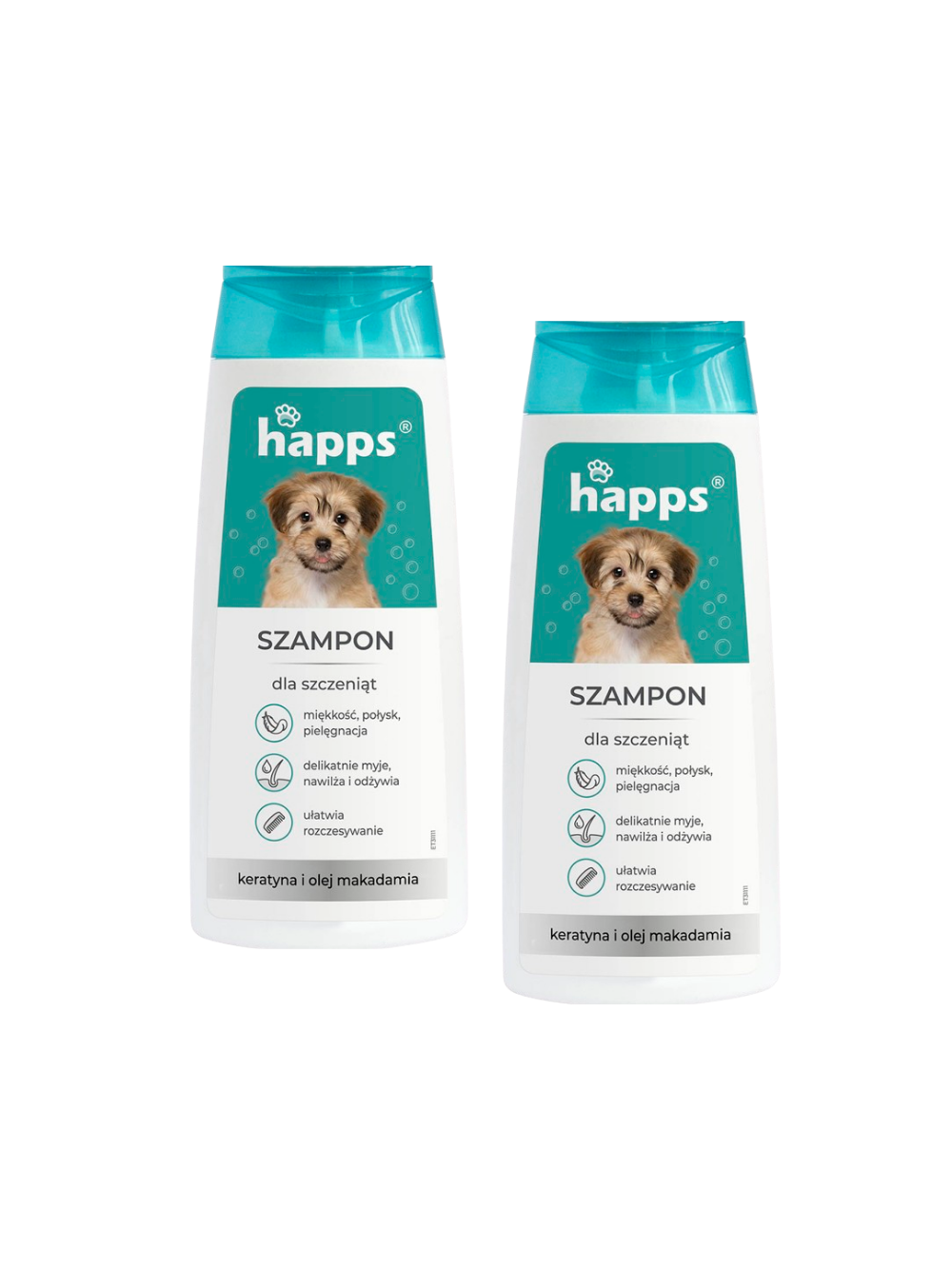 HAPPS - szampon pielęgnacyjny dla szczeniąt 200ml (2 sztuki)