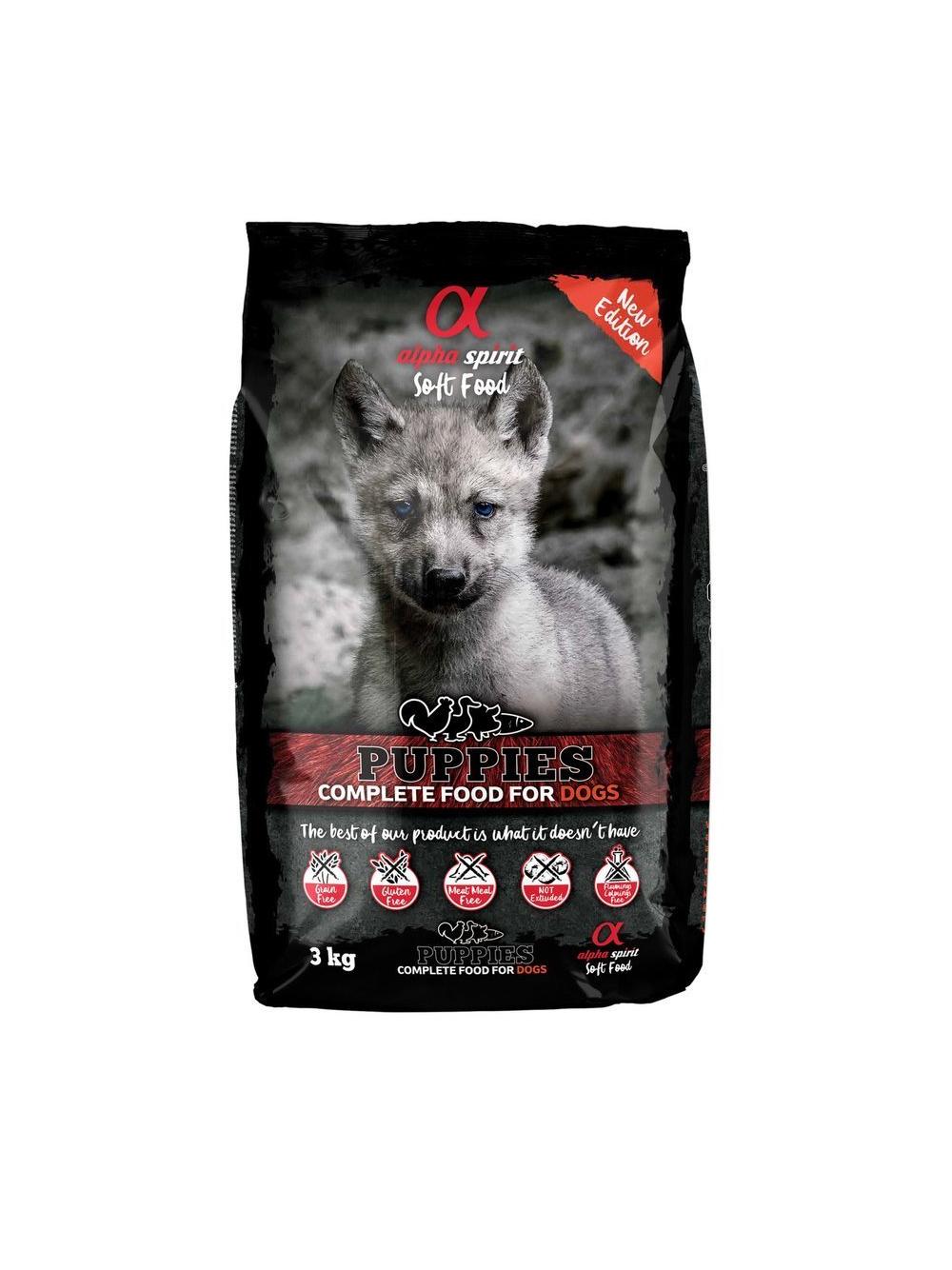 ALPHA SPIRIT Puppies karma sucha 3kg (miękka)