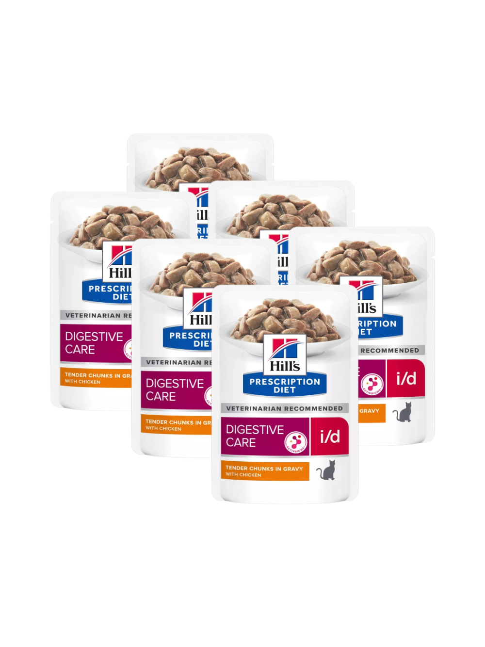 HILL'S PD Prescription Diet Feline i/d z kurczakiem 6 x 85g  - saszetka