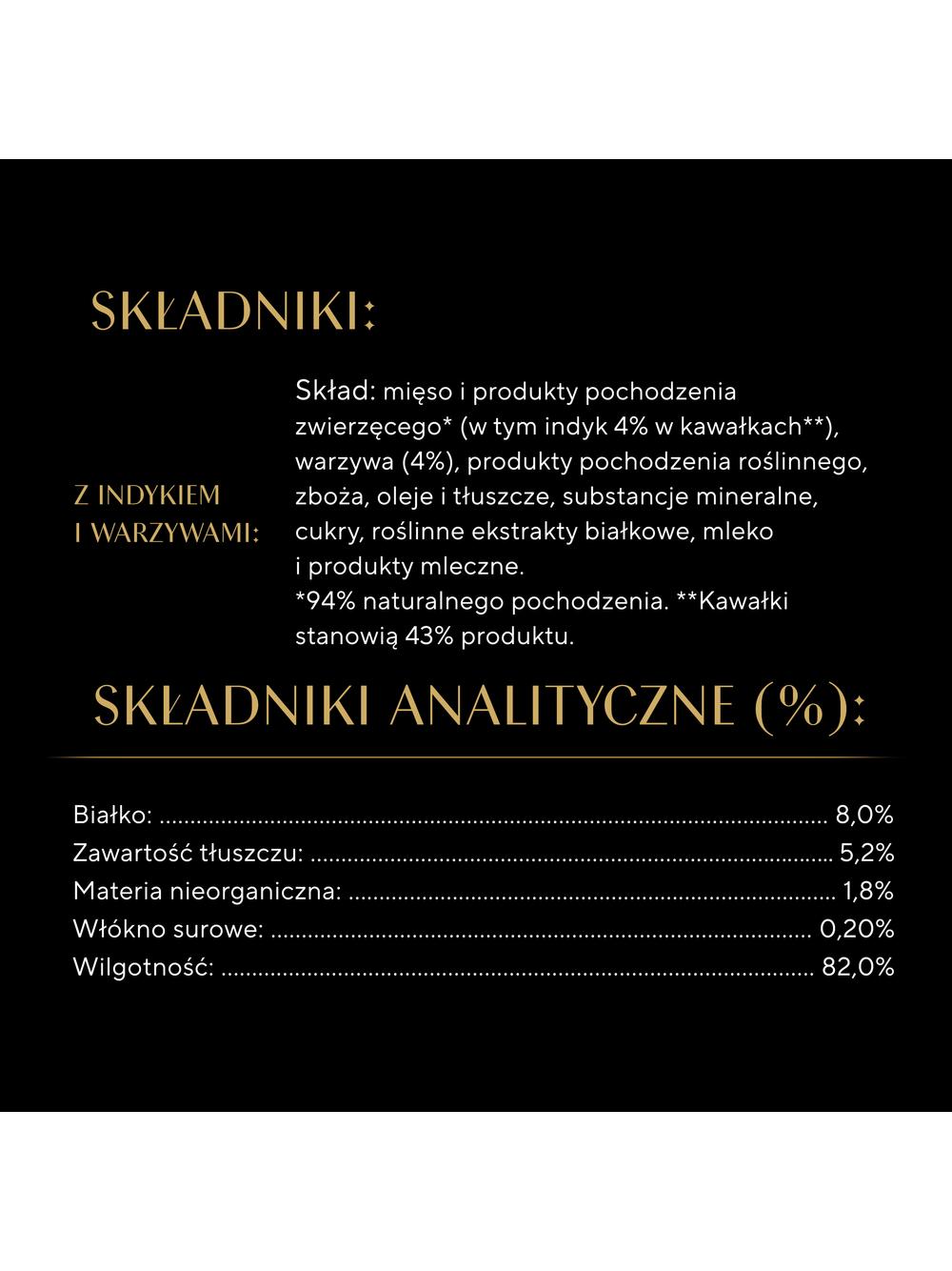 SHEBA Sauce Collection tacka 22x85 g – mokra karma pełnoporcjowa dla dorosłych kotów, frykasy z indykiem i warzywami, w sosie