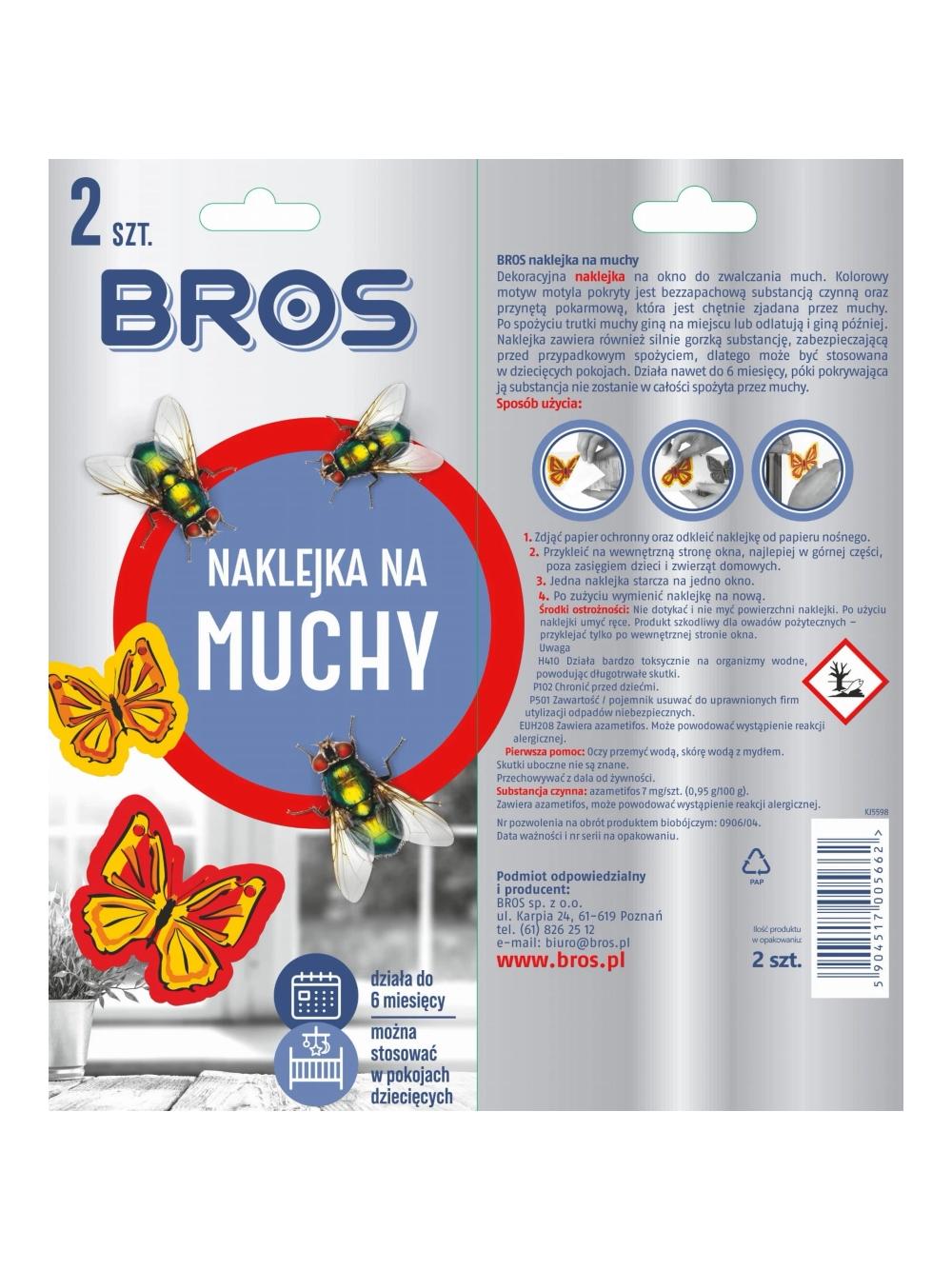 BROS Naklejka na muchy (2szt.)