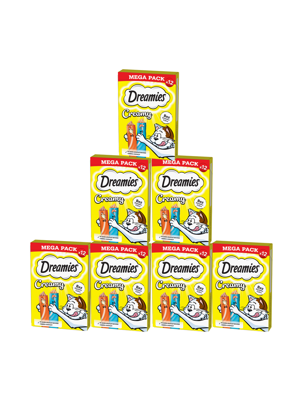 DREAMIES Creamy z kurczakiem i z łososiem (12x10g) x7
