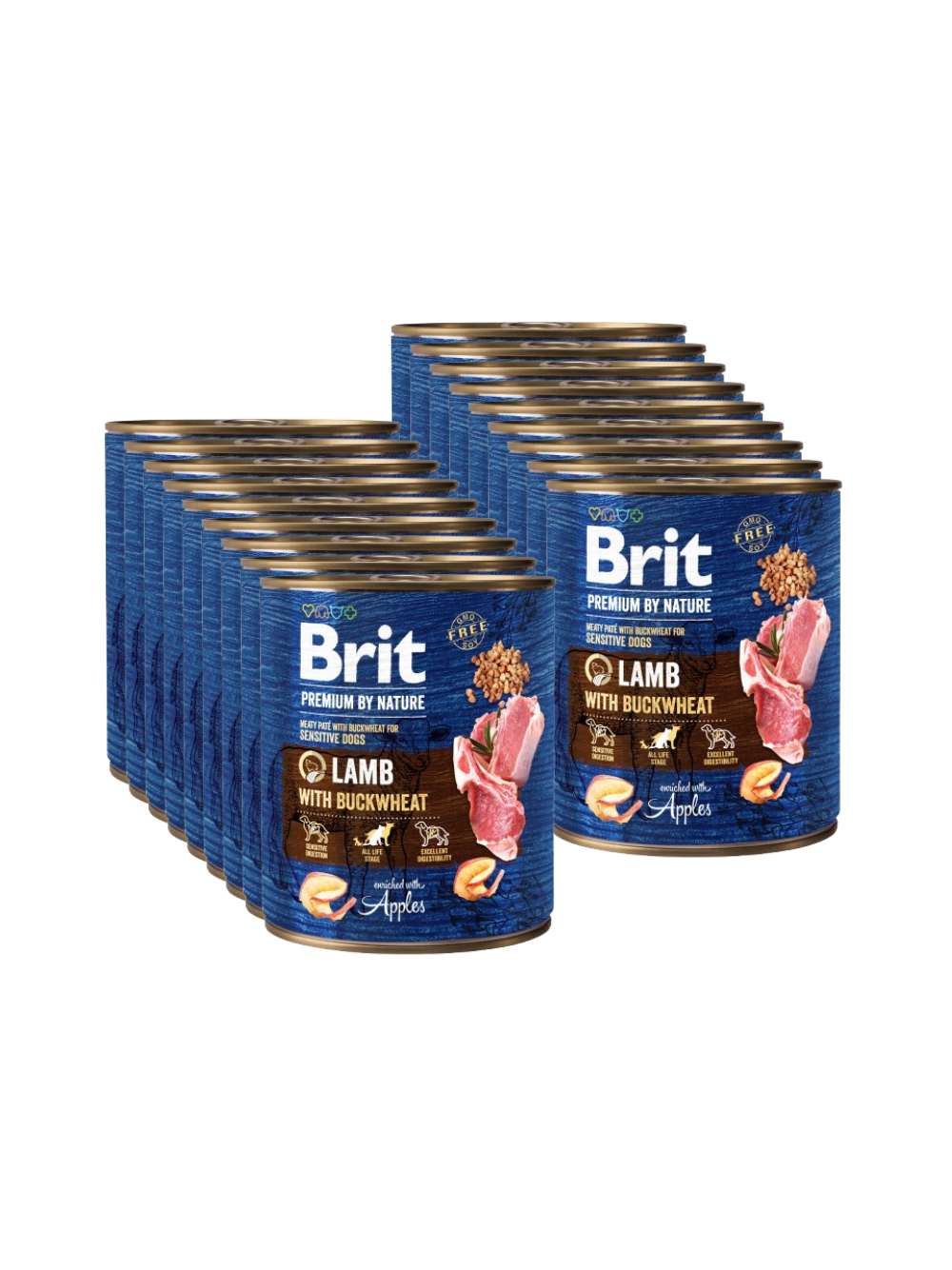 BRIT Premium by Nature Lamb With BUCKWHEAT 18x800g