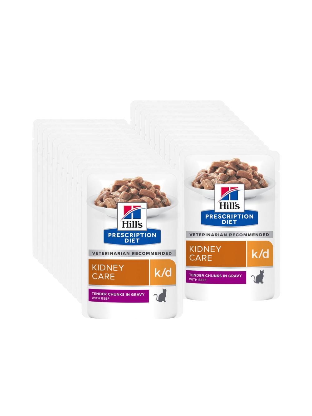 HILL'S PD Prescription Diet Feline k/d Kidney Care Wołowina 24x85g - saszetka