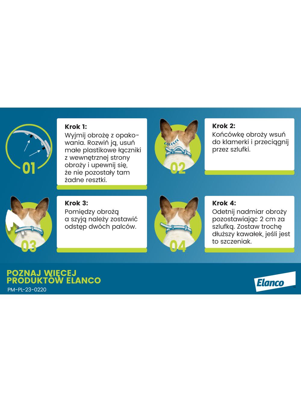 ELANCO Foresto Obroża dla kotów i psów poniżej 8kg+ Cestal Dog Plus tabletki na odrobaczanie psów 2 sztuki