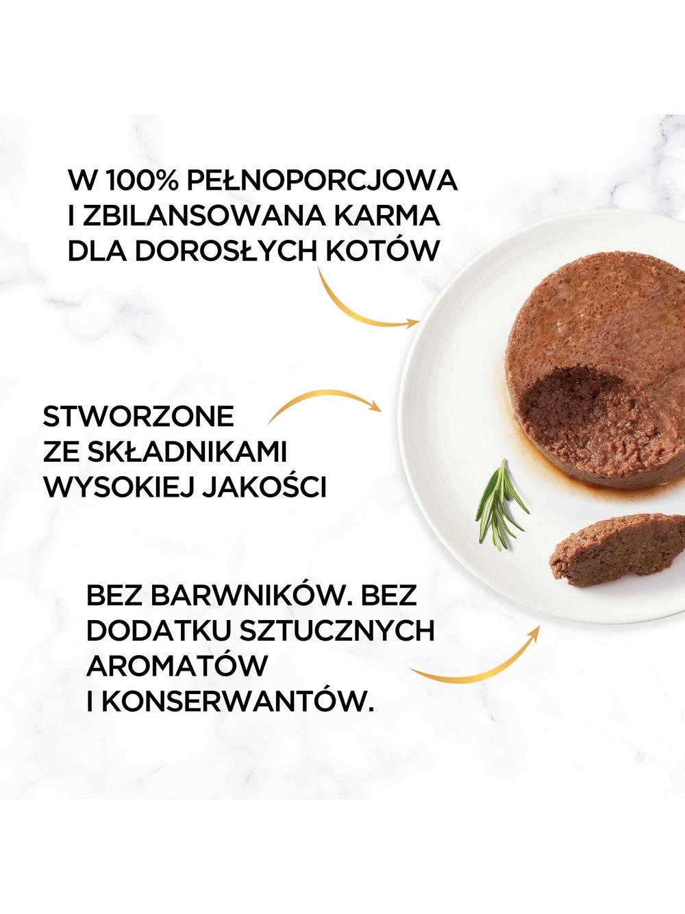 Purina Gourmet Gold mus z wołowiną 85g