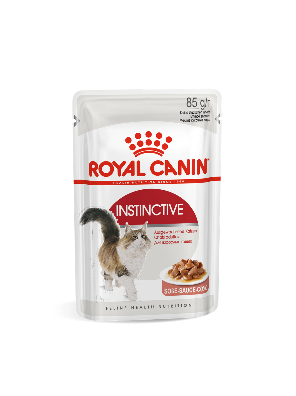 ROYAL CANIN  Instinctive 12x85g w sosie karma mokra w sosie dla kotów dorosłych, wybrednych