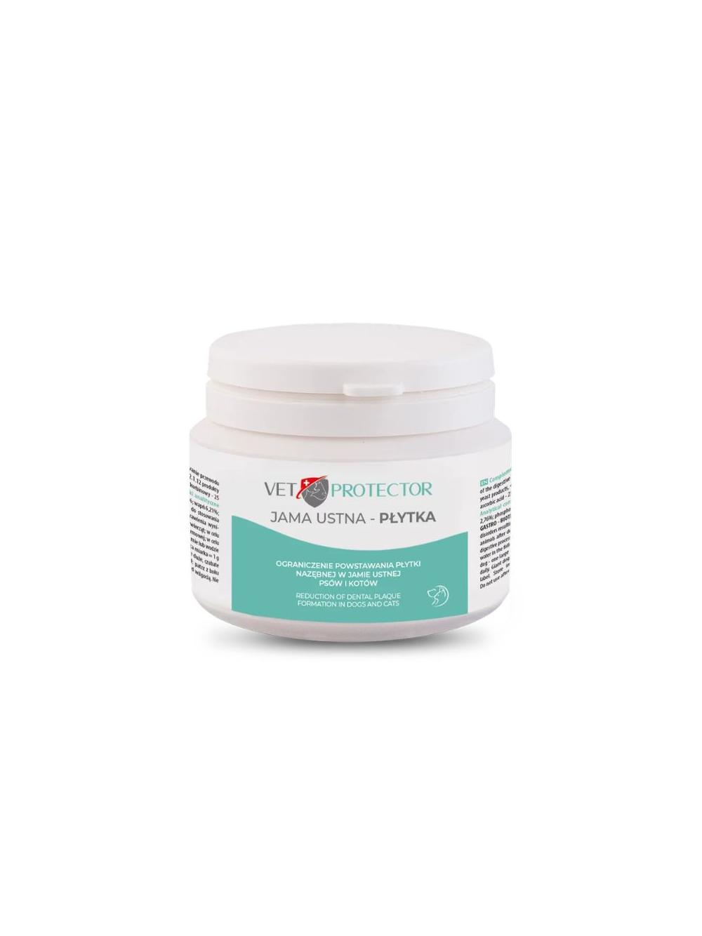 VET PROTECTOR® JAMA USTNA – PŁYTKA – proszek do higieny jamy ustnej psa i kota 60 g