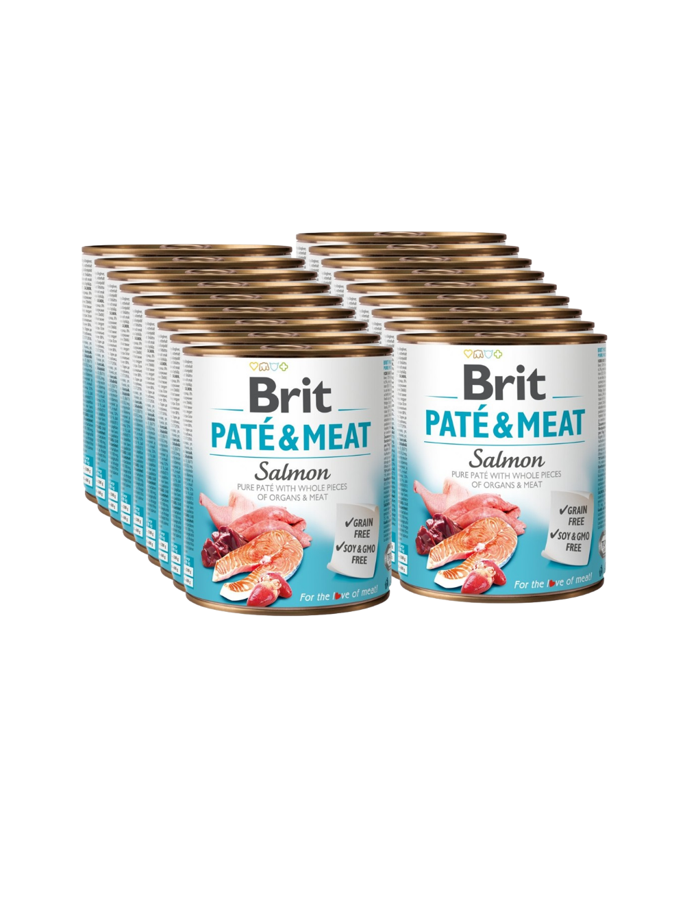 BRIT PATE & MEAT SALMON 18x800g
