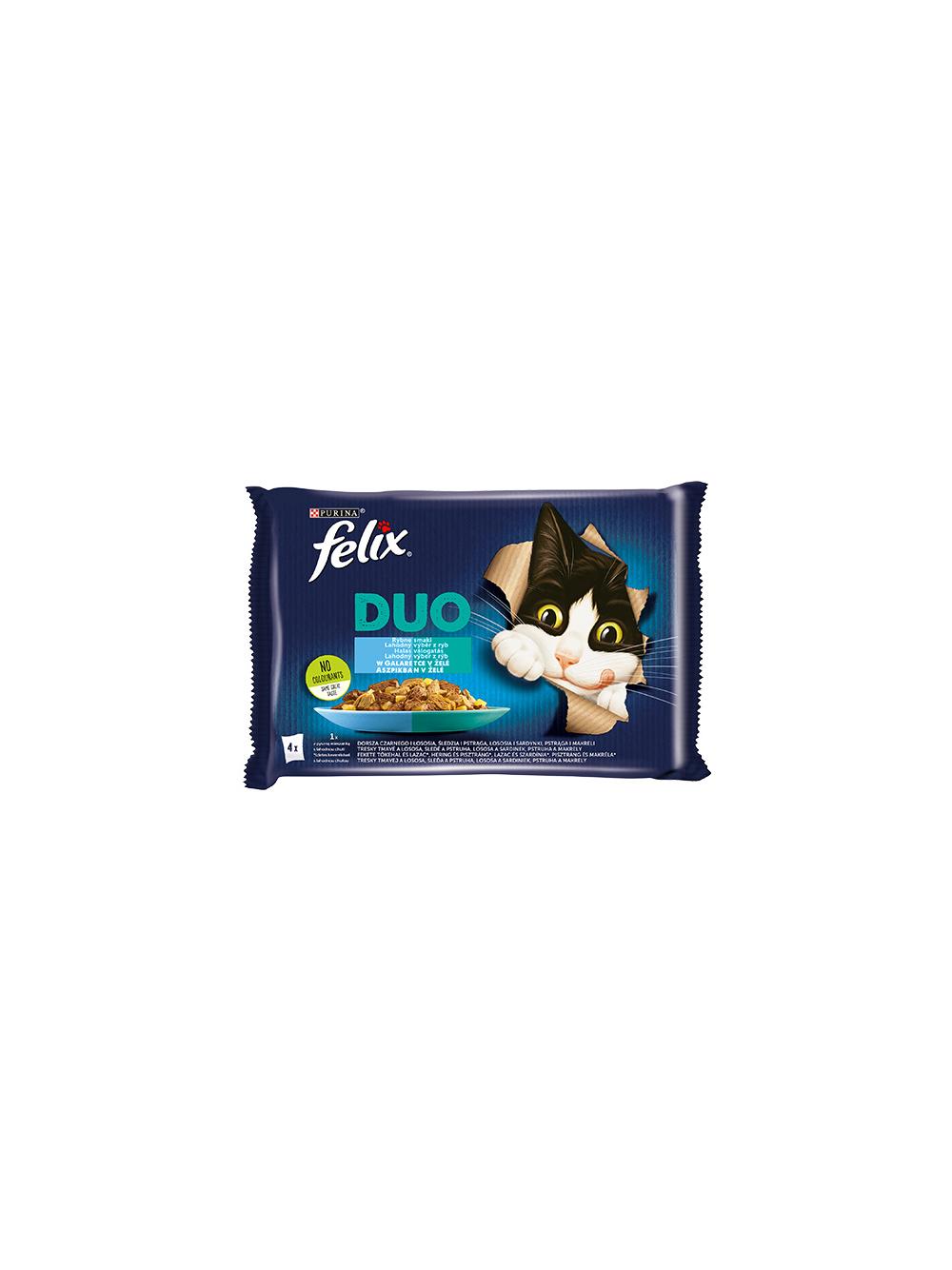 FELIX Duo Rybne Smaki w galaretce 4x85g