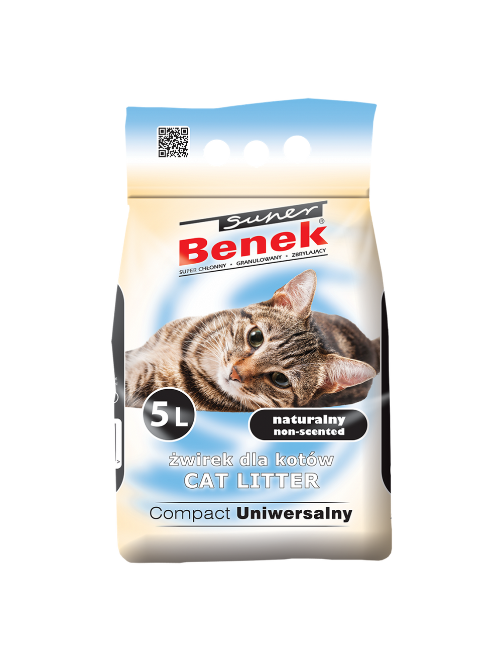 SUPER BENEK Żwirek Uniwersalny Compact 5l
