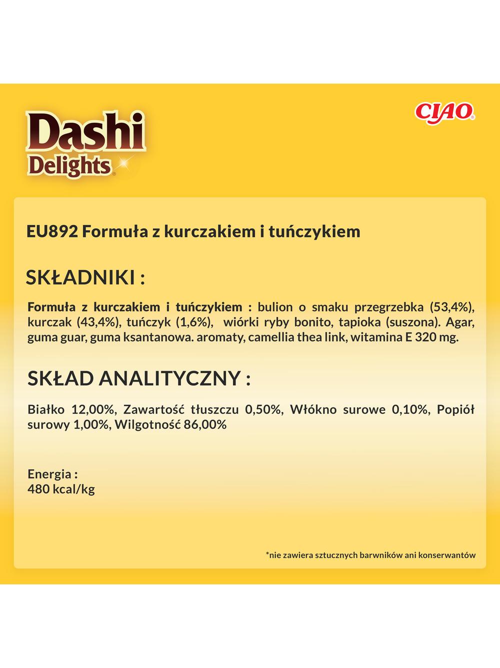 INABA Dashi Delights Delicate Flakes Chicken with Tuna Recipe 6x40g
