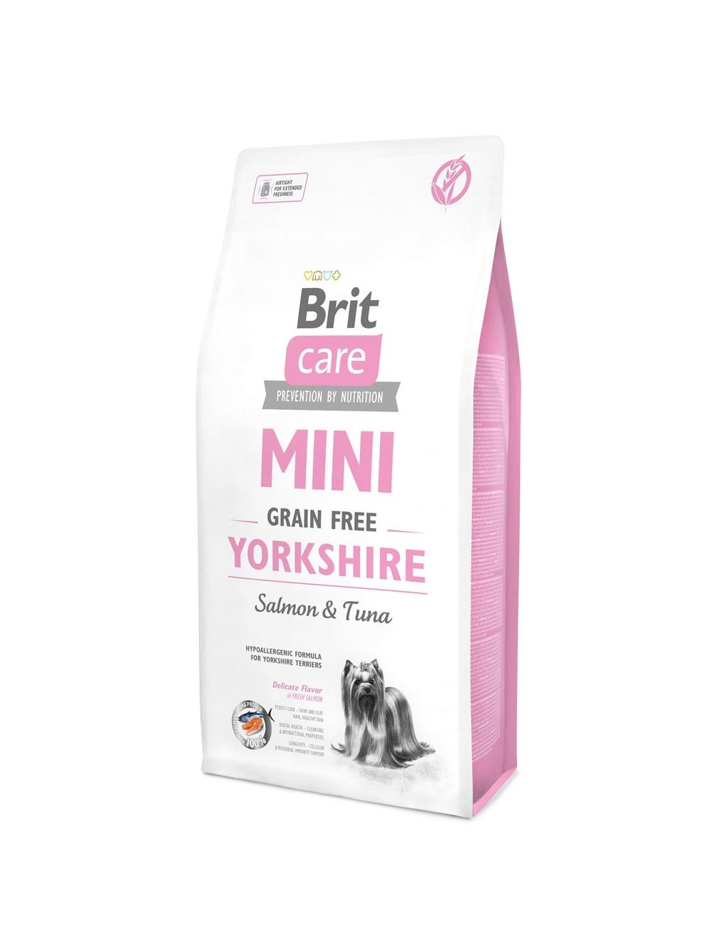 BRIT CARE Mini Grain-Free Yorkshire 7kg + niespodzianka dla psa GRATIS!