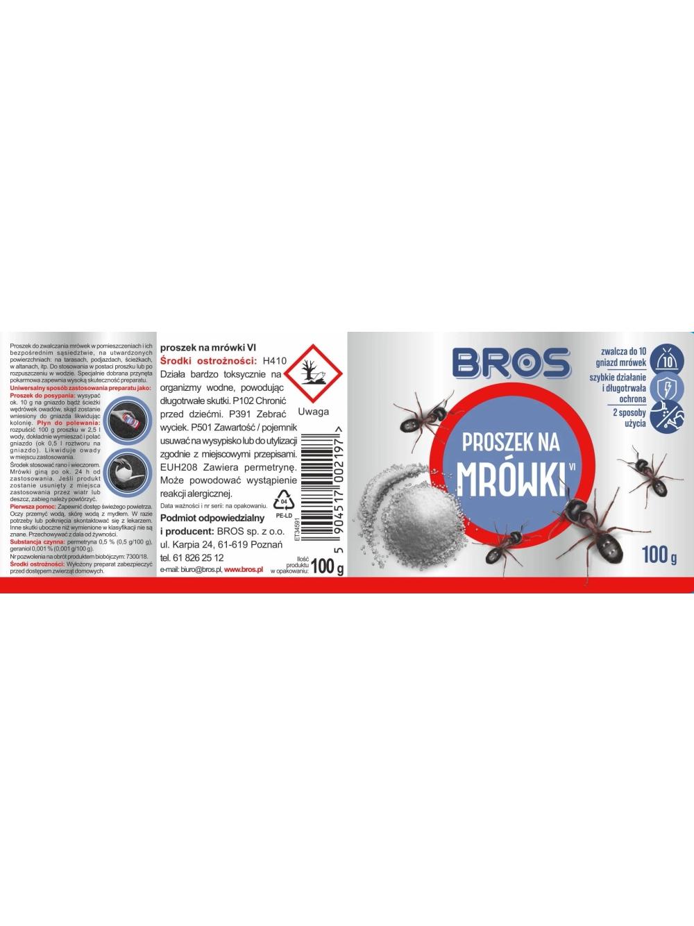 BROS - proszek na mrówki 100g
