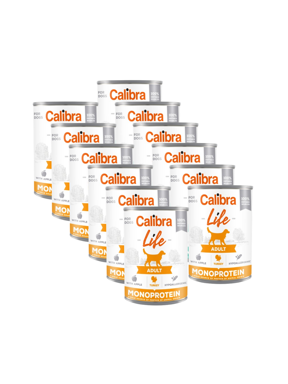 CALIBRA Dog Life Adult Turkey with apples 12x400g