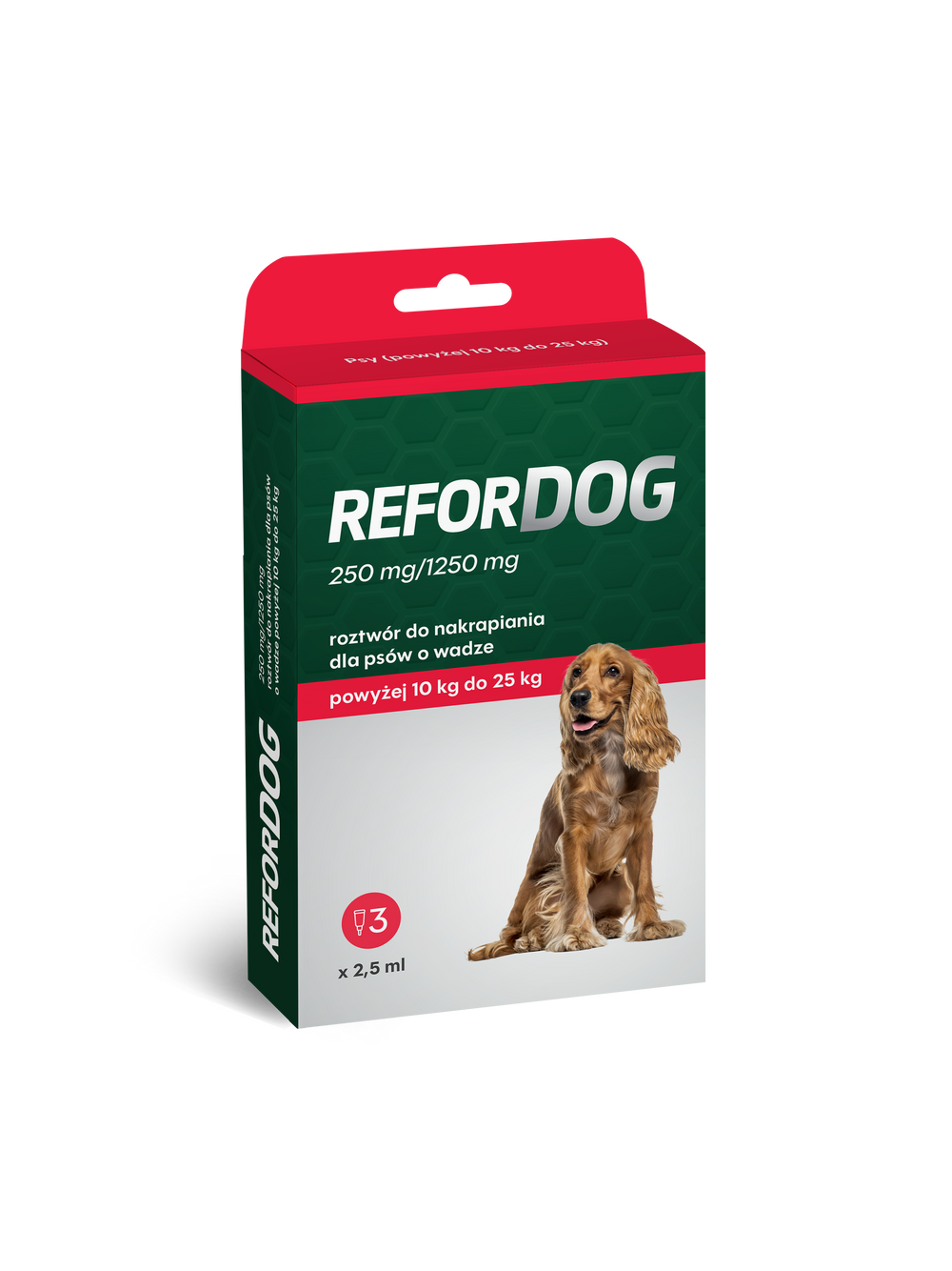 Refordog dla psów 10–25 kg 3 pipety x 2,5ml + MISKA GRATIS !
