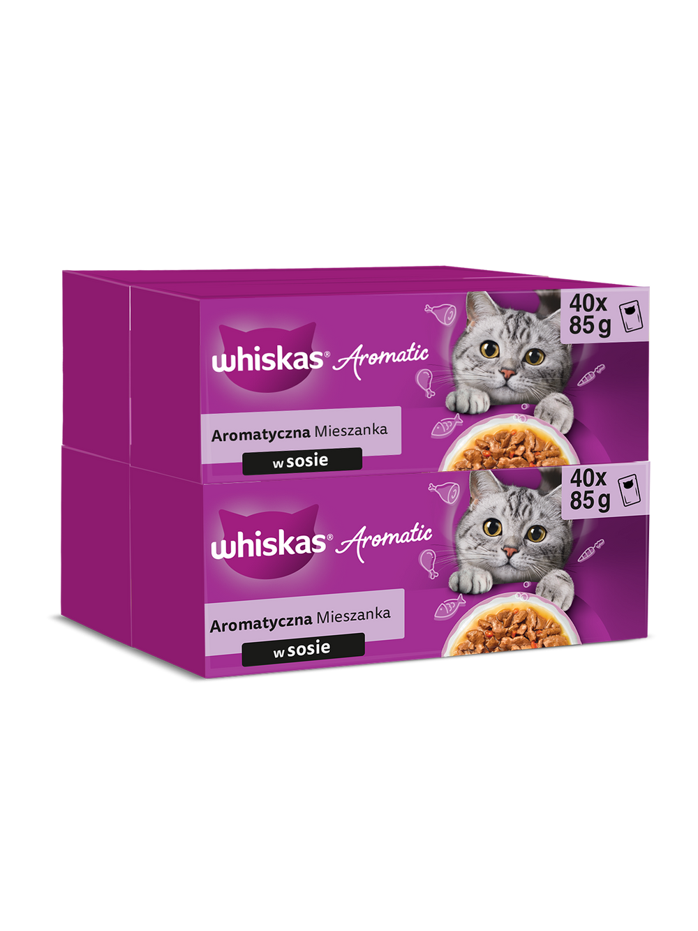 WHISKAS Adult saszetki Aromatyczna Mieszanka 160x85g - mokra karma dla kota