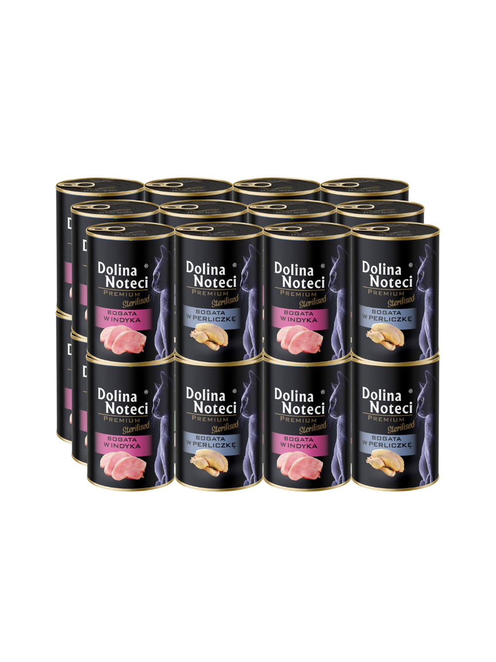 DOLINA NOTECI Premium dla kotów sterylizowanych bogata w indyka/perliczkę 24x400g