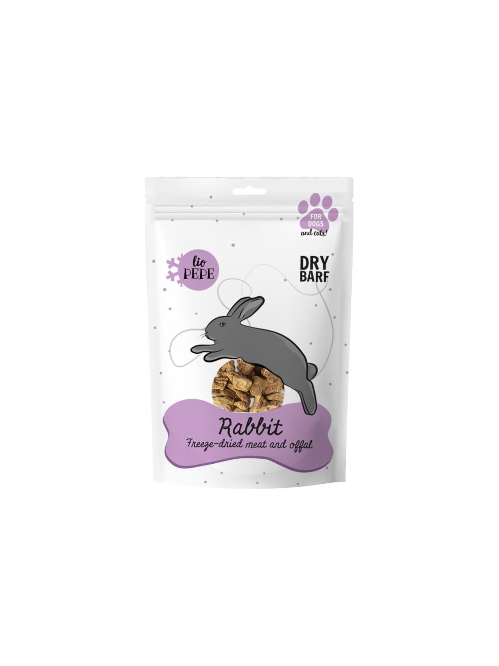 PAKA ZWIERZAKA-Przysmak liofilizowany Lio PEPE Rabbit (królicza wątróbka) 60g
