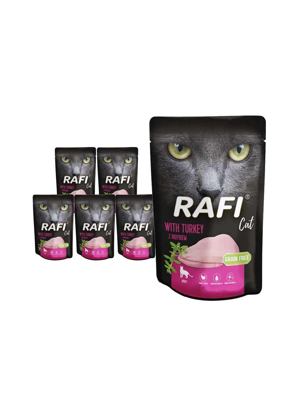 RAFI Cat Adult z indykiem 10x100g