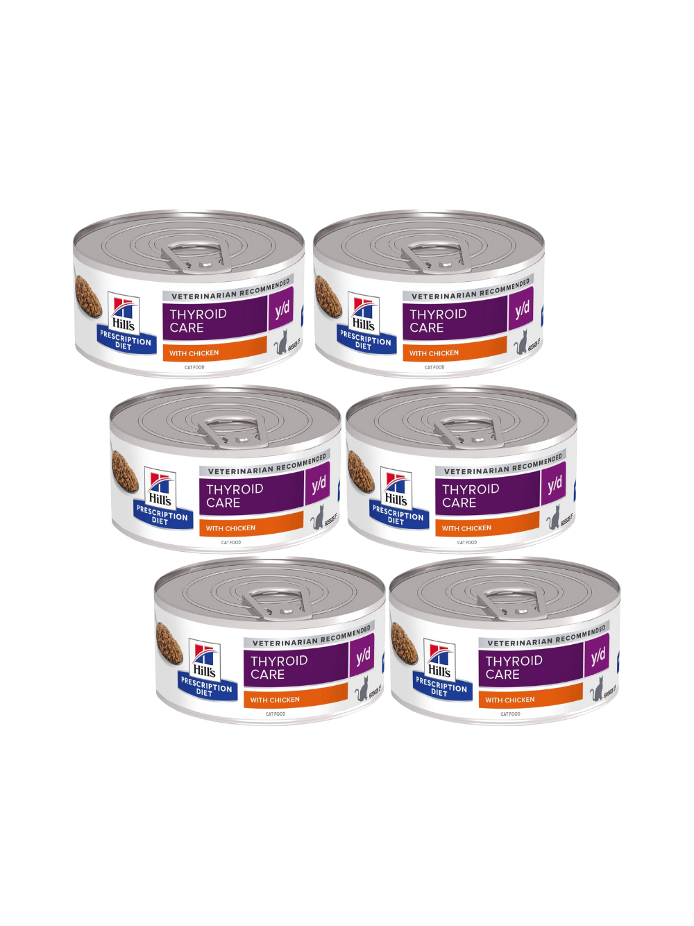 HILL'S PD Prescription Diet Feline y/d 6x156g - puszka