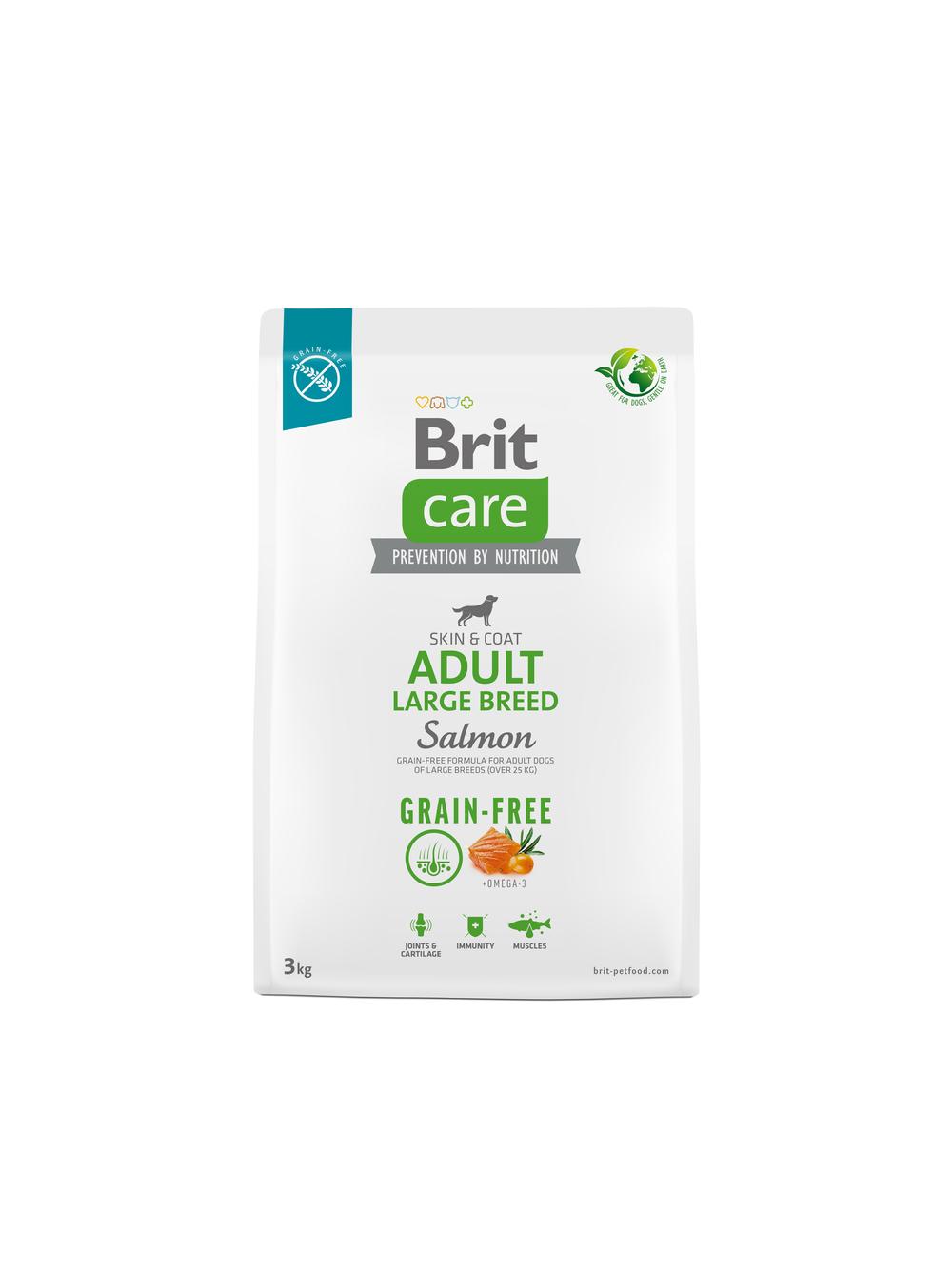 BRIT CARE Dog Grain-free Adult Large Breed Salmon 3kg