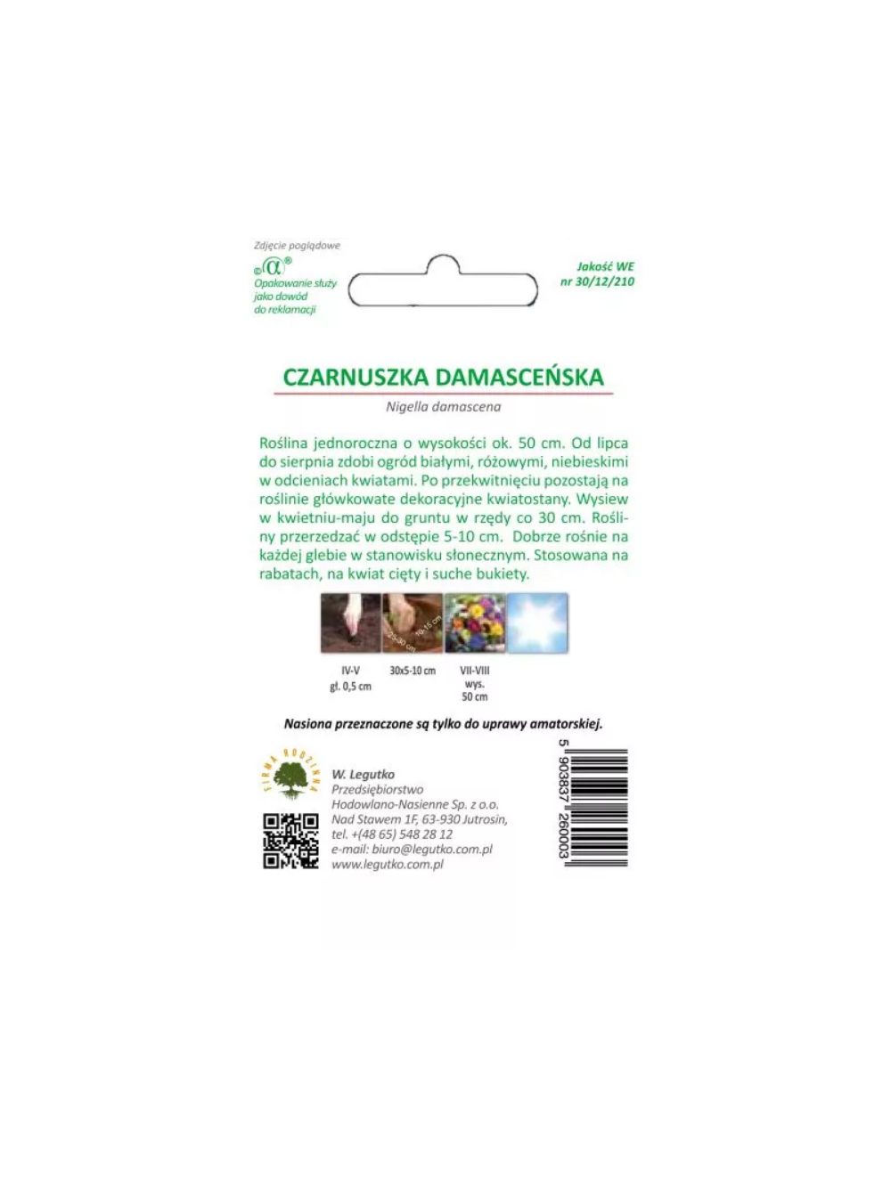 Czarnuszka damasceńska mieszanka