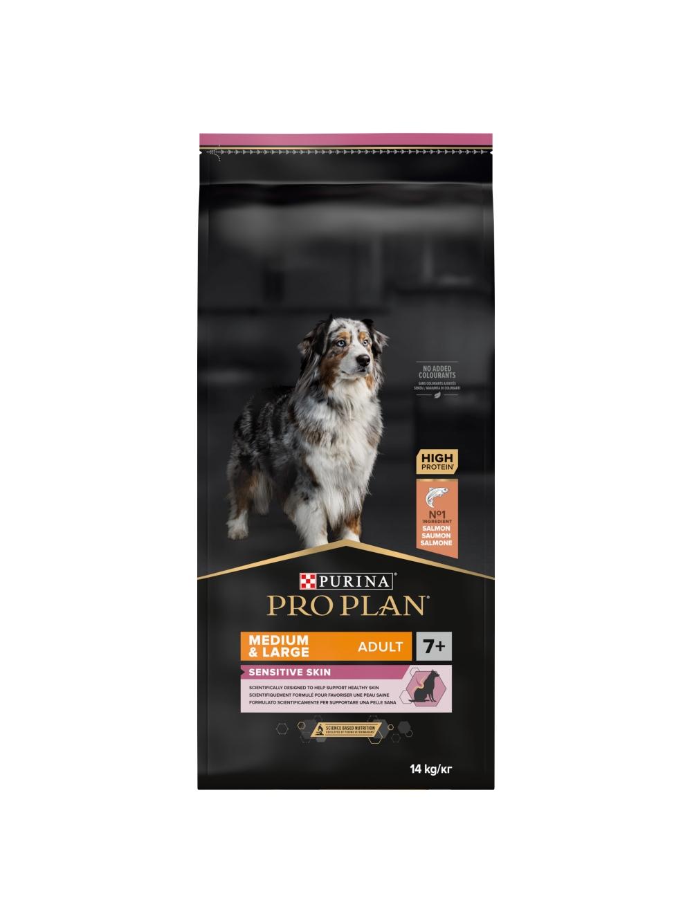 PRO PLAN Sensitive Skin Medium & Large Adult Karma dla psów bogata w łososia 14kg