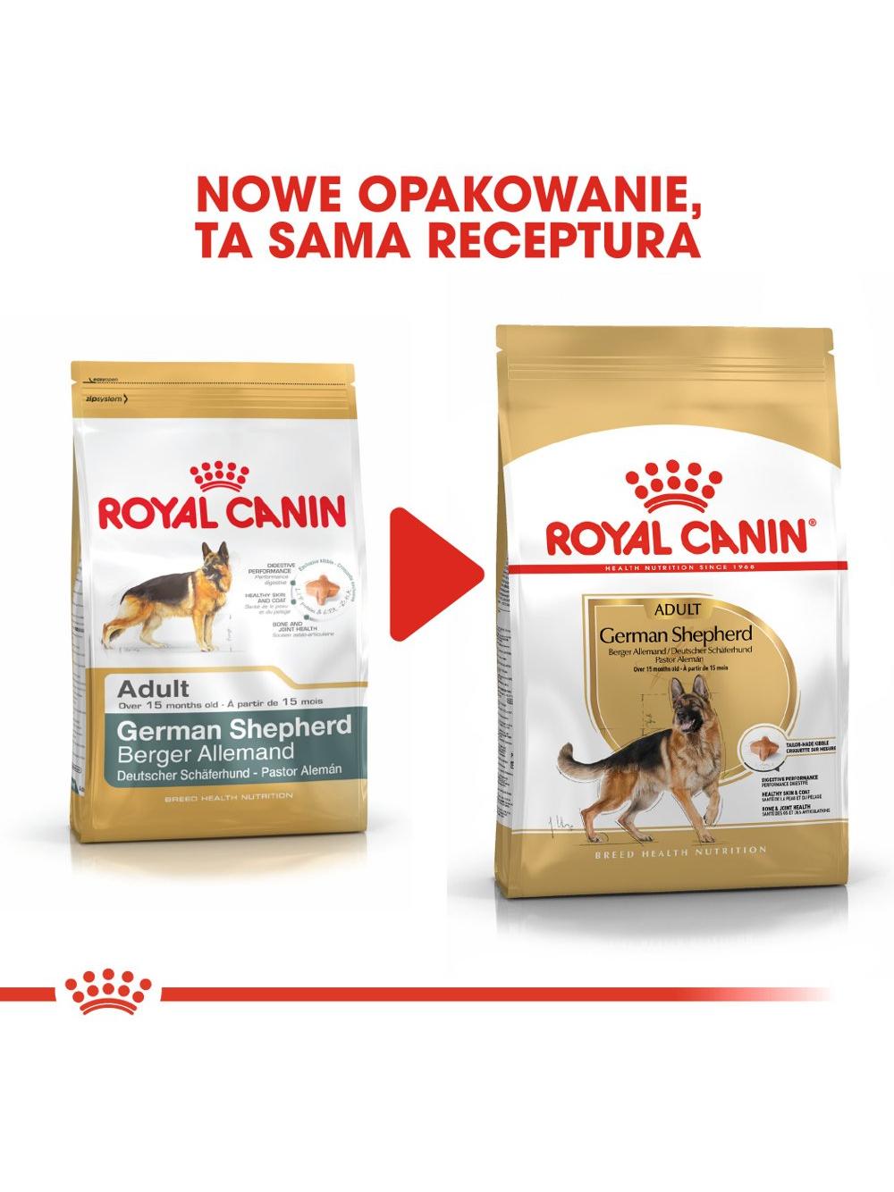 ROYAL CANIN German Shepherd Adult 11kg karma sucha dla psów dorosłych rasy owczarek niemiecki / Opakowanie uszkodzone (8961) !!!