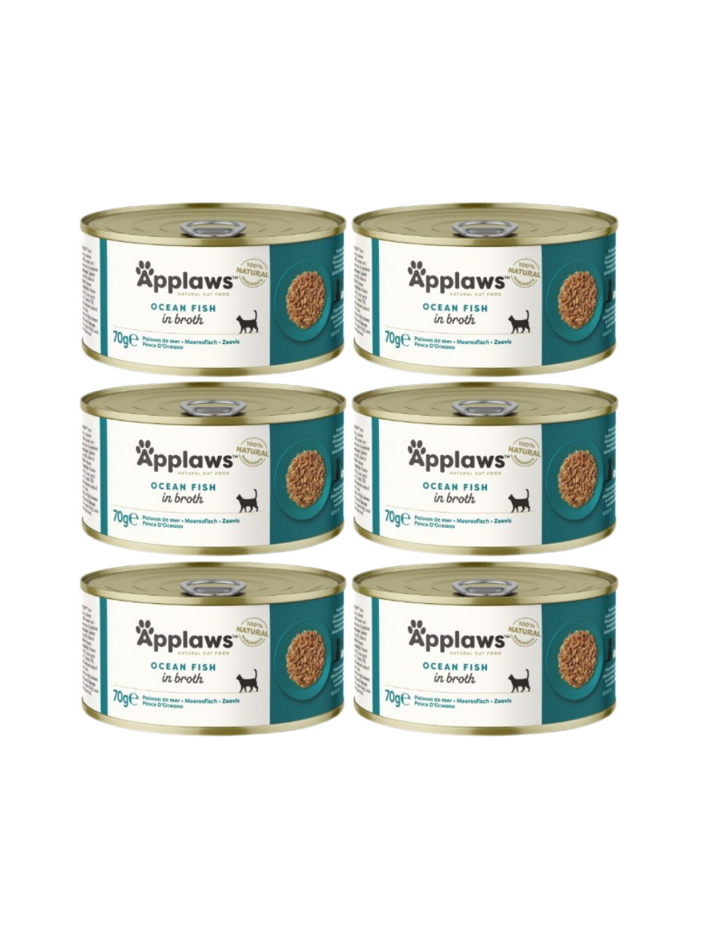 Applaws Cat Ryby oceaniczne 6x70g PUSZKA