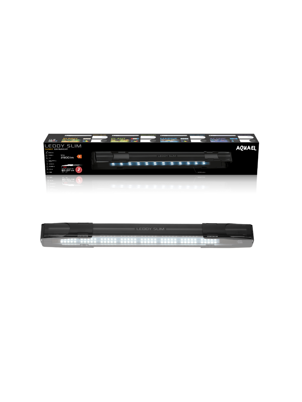 AQUAEL Leddy Slim 32W Sunny D&N czarny