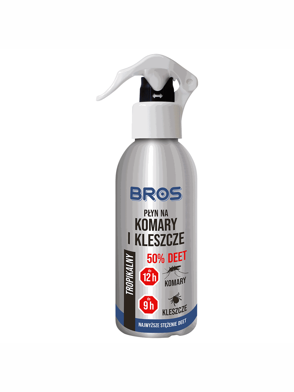 BROS Płyn na komary i kleszcze 50% DEET 130ml