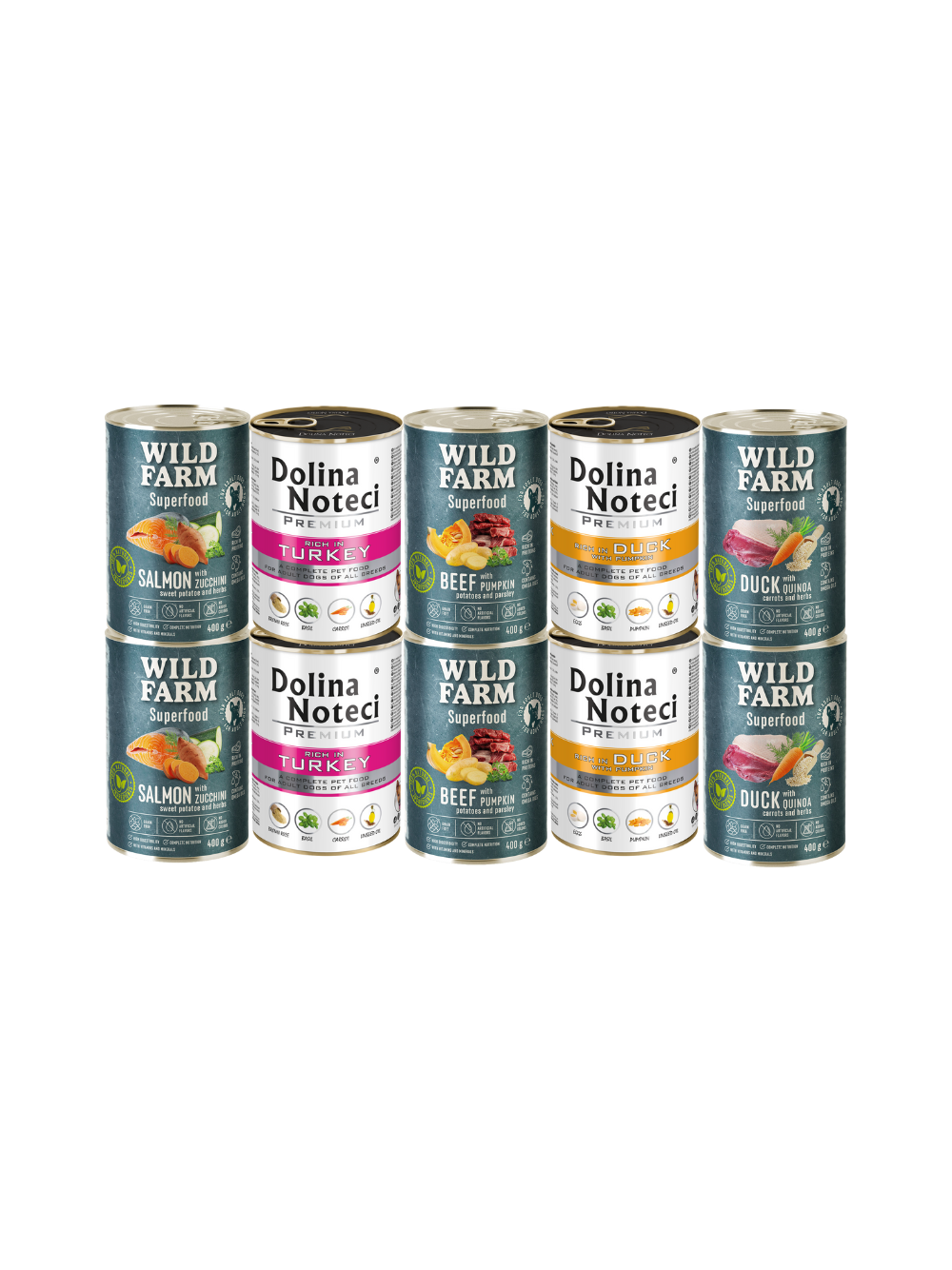 Dolina Noteci + WILD FARM Superfood Mix Smaków 10x400g