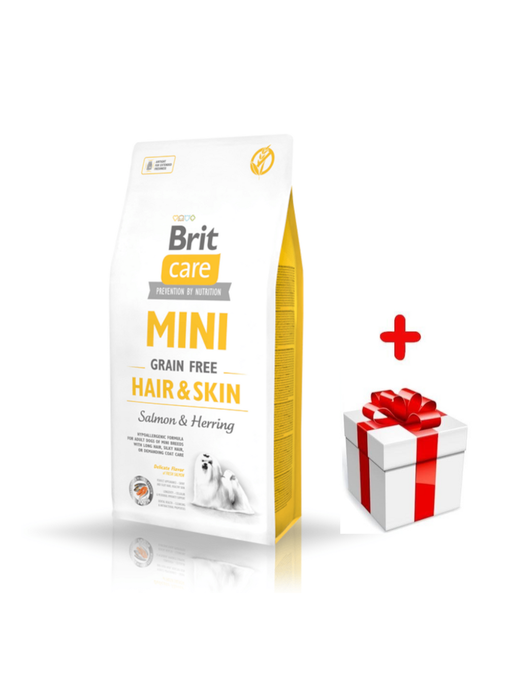 BRIT CARE Mini Grain-Free Hair&Skin 2kg + niespodzianka dla psa GRATIS!