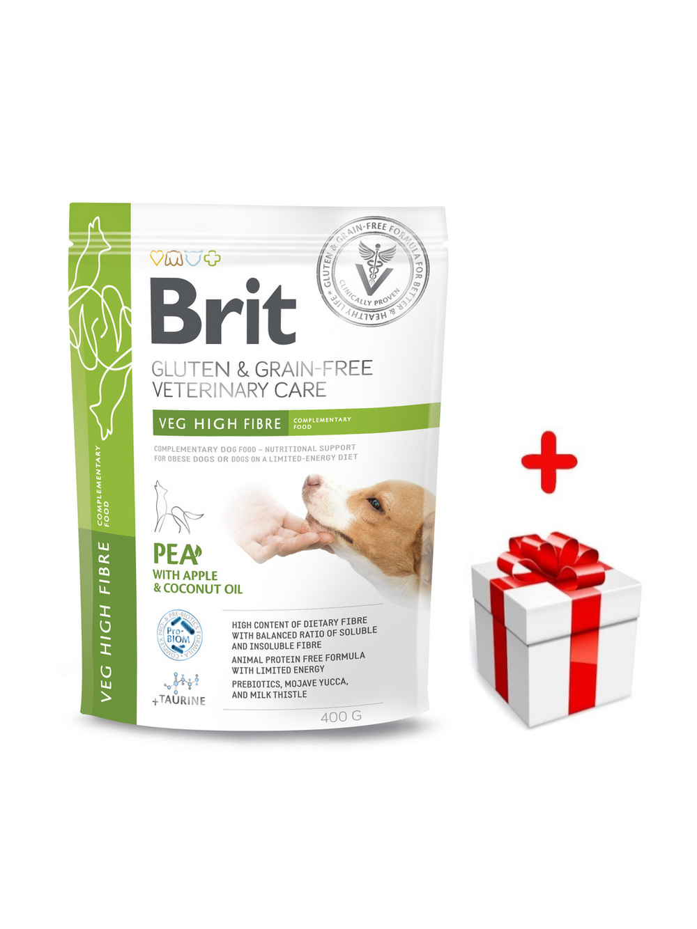 BRIT GF Veterinary Diets Dog Veg Fibre 400g  + niespodzianka dla psa GRATIS!