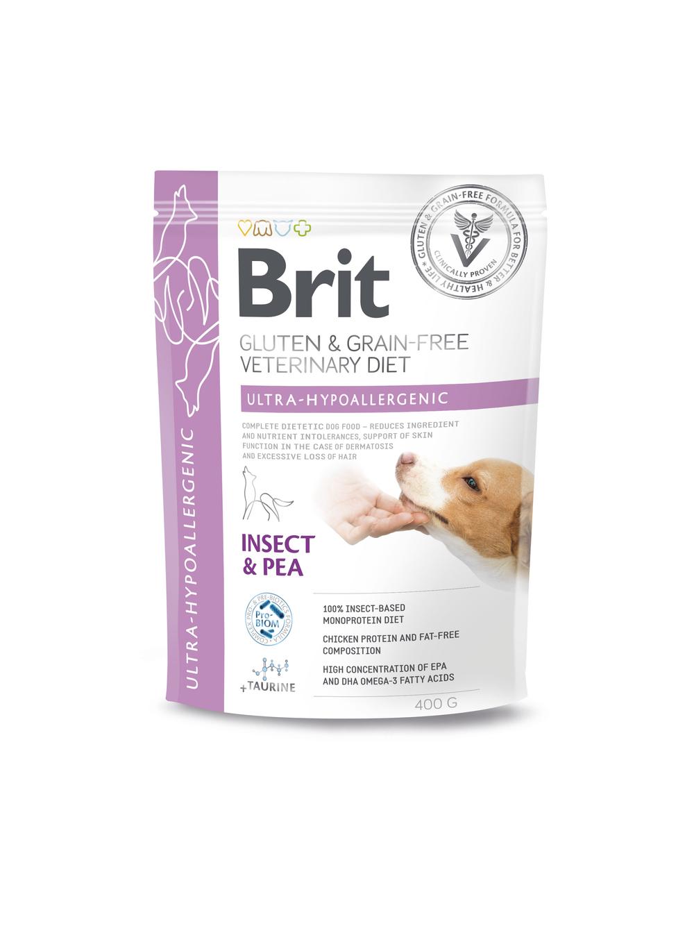 BRIT GF Veterinary Diets Dog Ultra-Hypoallergenic Insect 400g