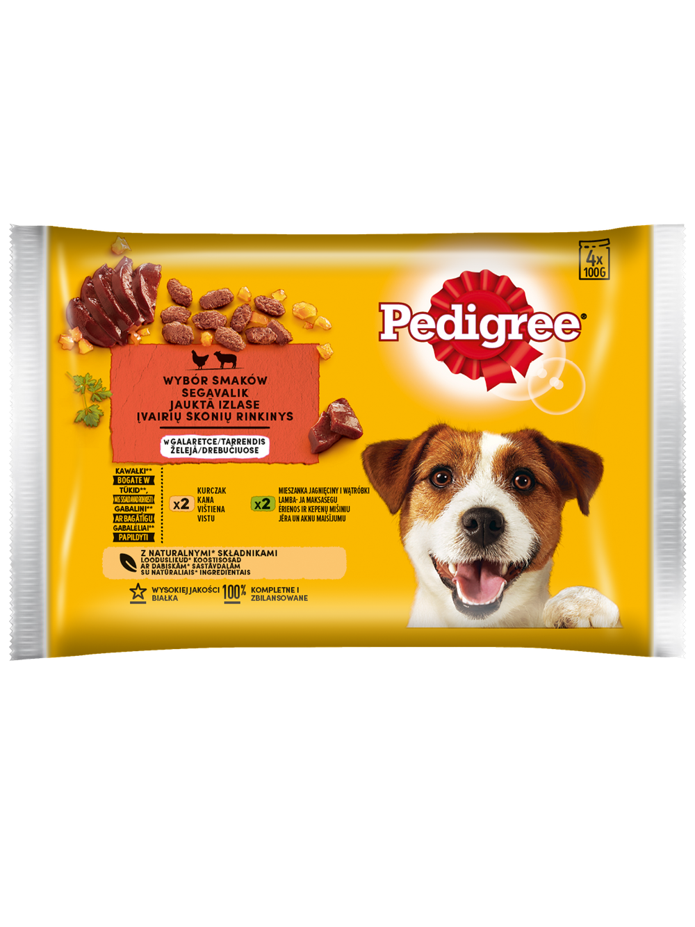Pedigree Vital Protection  Jagnięcina i Kurczak w Galaretce 13x(4x100g)