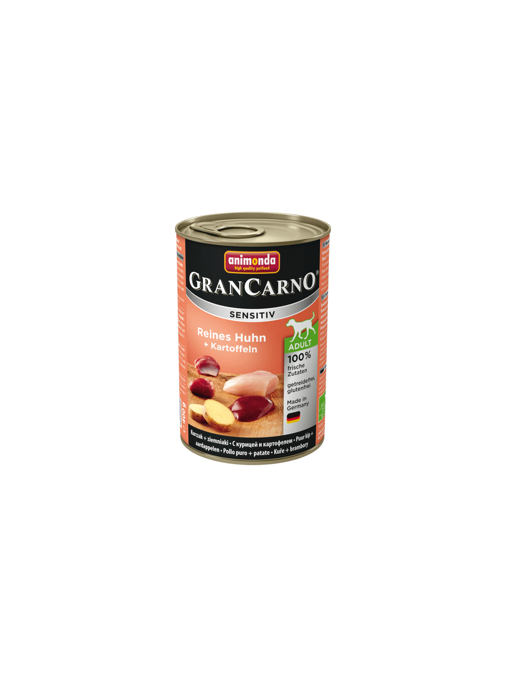 ANIMONDA GranCarno Sensitiv  Adult Dog smak: Kurczak + ziemniaki  6x400g