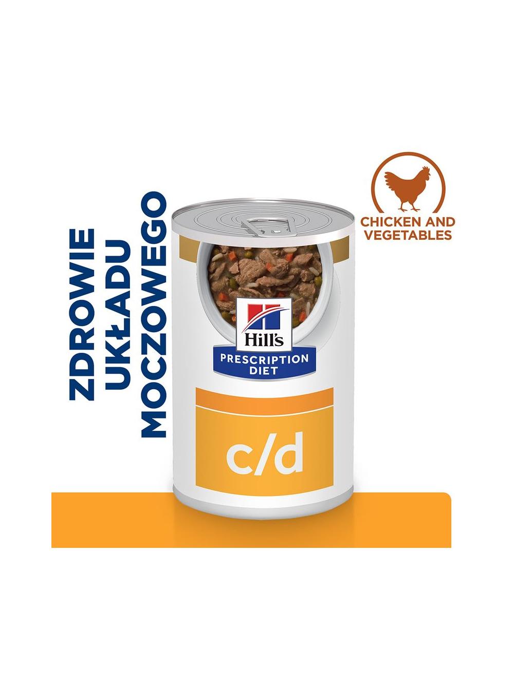 HILL'S PD Prescription Diet Canine c/d gulasz 6x354g - puszka