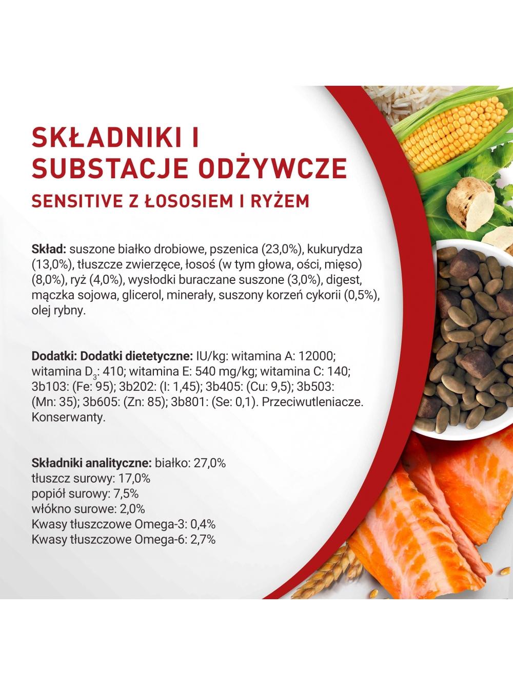 Purina One Sensitive Mini/Small Karma dla psów z łososiem i ryżem 1,5 kg