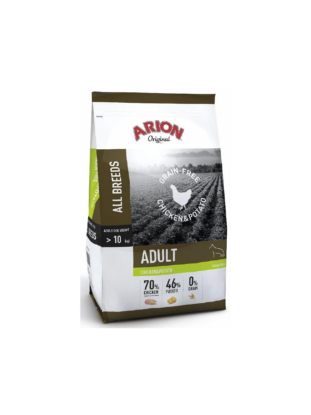 Arion Original Grain Free Chicken&Potato sucha karma dla psa dorosłego 12kg + niespodzianka dla psa GRATIS