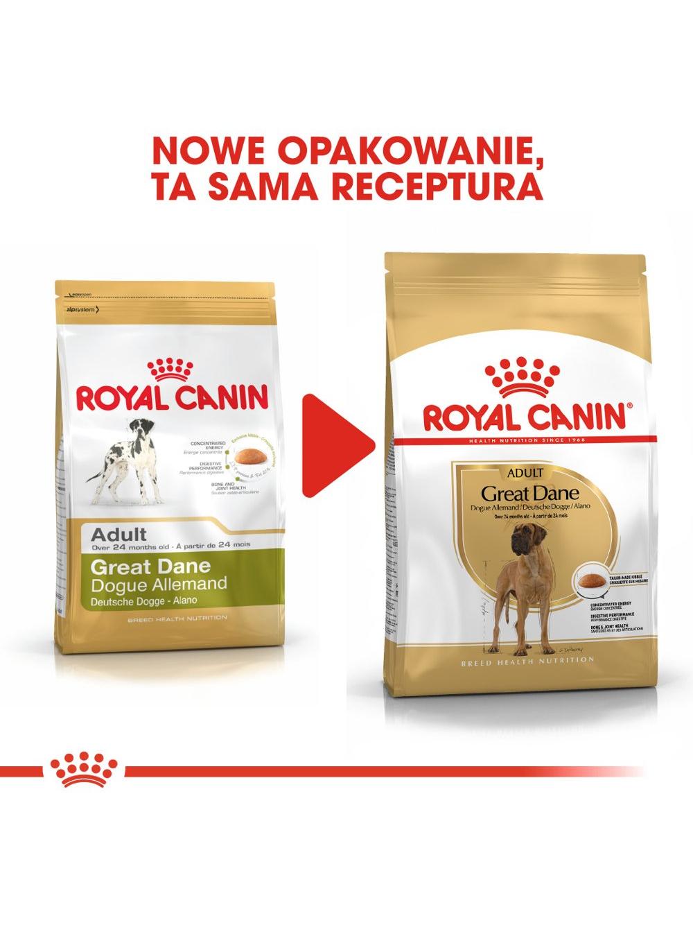 ROYAL CANIN Great Dane Adult 12kg karma sucha dla psów dorosłych rasy dog niemiecki